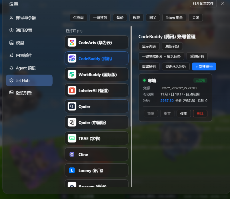 dsh-codearts-auth 插件界面
